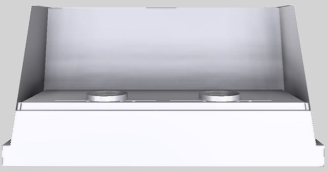 Vent-A-Hood® Designer Series 60" White Wall Mounted Range Hood-2