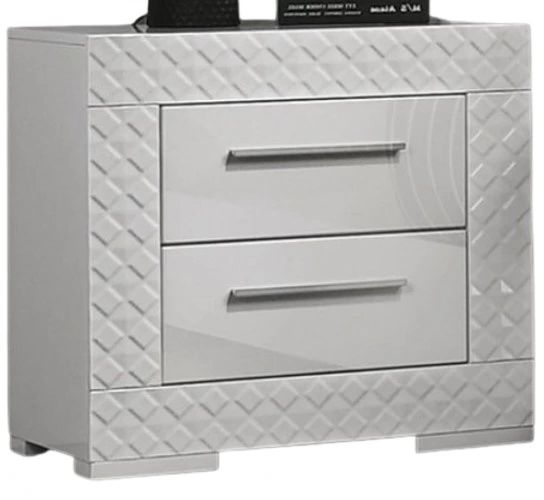 Furniture of America® Whitby White Nightstand-0