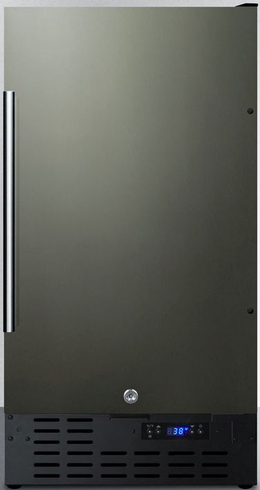 Summit® 2.7 Cu. Ft Black Stainless Steel Under the Counter Refrigerator-0