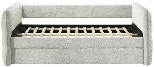 Crown Mark Philipa Light Gray Upholstered Daybed-3