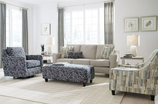 Fusion Furniture Lilavati Mist Gray Sofa-1