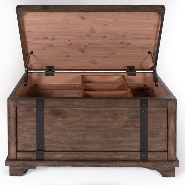 Liberty Furniture Aspen Skies Weathered Brown Storage Trunk-1