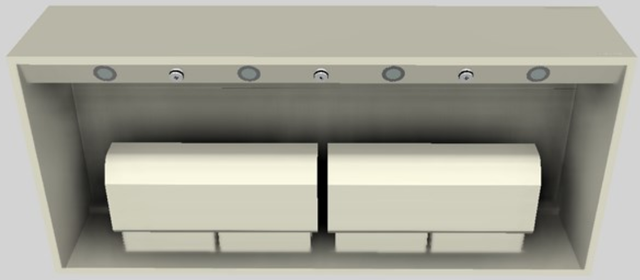 Vent-A-Hood® 54" Biscuit Wall Mounted Range Hood-3