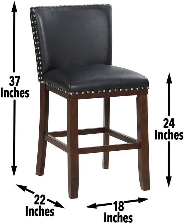 Steve Silver Co. Tiffany Black Counter Stool-2