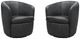 Parker House® Barolo 2-Piece Vintage Slate Swivel Club Chair Set-0