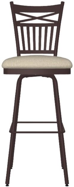 Amisco Customizable Garden Upholstered Swivel Bar Stool-1