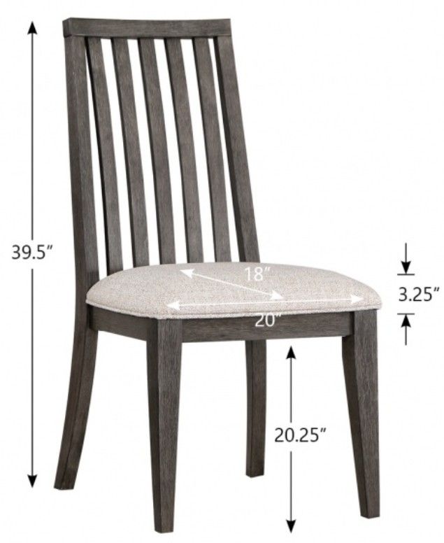 Winners Only® Maybrook Dark Oak Slat Back Side Chair-1