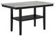 Crown Mark Marbel 5-Piece Black/Gray Counter Dining Set-4