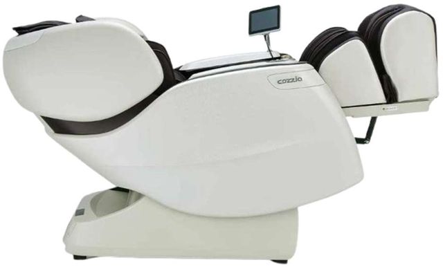 Cozzia® Qi™ SE Espresso/Pearl White Power Massage Chair-1