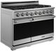 Thor Kitchen® X Series 48" Stainless Steel Freestanding Pro Style LP Gas Range-2