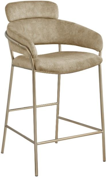 Meridian Furniture Yara Beige Counter Stool-0
