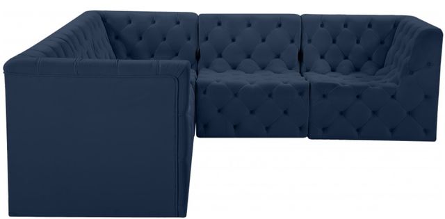 Meridian Furniture Tuft 5-Piece Navy Modular Sectional Set-1