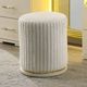 Furniture of America® Lucida Beige Vanity Stool -1