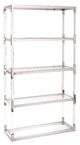 Mazin Furniture Lyrica Chrome 5-Tier Bookcase-0