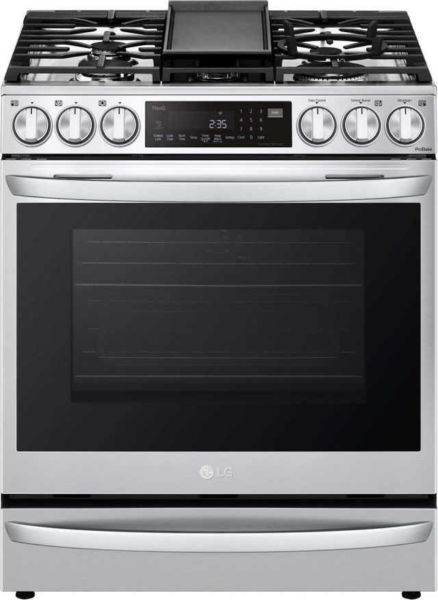 LG 30" PrintProof™ Stainless Steel Slide-In Gas Range-0