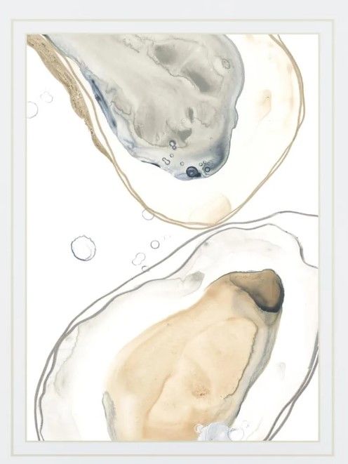 Classy Art Ocean Oysters III By June Erica Vess Wall Art-1