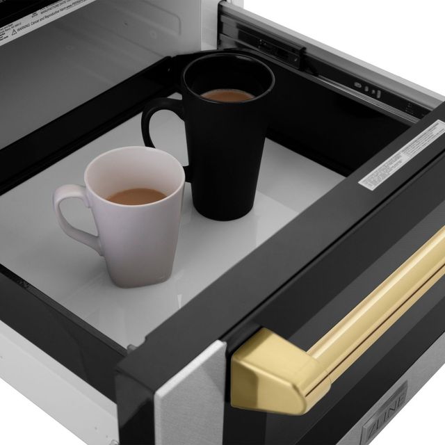 ZLINE Autograph Edition 1.2 Cu. Ft. Satin Stainless Steel Microwave Drawer-4