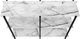 Monarch Specialties Inc. 48"L White Marble Look Console Table with Black Metal Frame-2