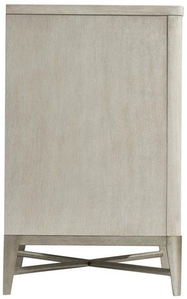Riverside Furniture Maisie Champagne 3-Drawer Nightstand-2