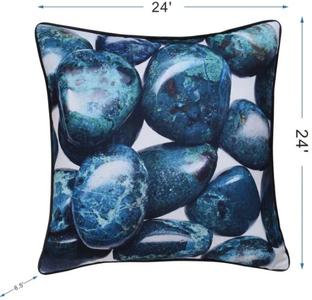 Stylecraft Norman Wyatt Home Blue Designer Pillow-2