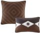 Olliix by Woolrich Grey/Brown California King Bitter Creek Oversized Comforter Set-2