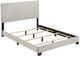 Coaster® Dorian Cream Full Upholstered Panel Bed -1