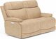 Flexsteel® Logan Beige Power Reclining Loveseat with Power Headrests and Lumbar-0
