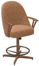 Chromcraft Customizable Bailey Swivel Tilt Counter Height Dining Stool-1