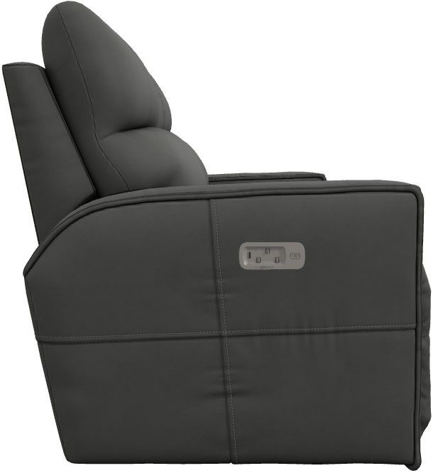 La-Z-Boy® Maddox Slate Leather Power Reclining 2-Seat Sofa with Headrest and Lumbar-2
