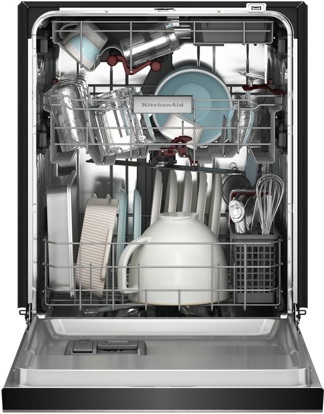 KitchenAid® 24" PrintShield™ Stainless 360° Max Jets™ Third Rack Front Control Built-In Dishwasher with ProDry™ System-3