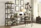 Homelegance® Millwood Weathered Natural Writing Desk with Rustic Black Legs-4