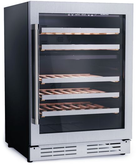 Elica RISERVA 24" 4.8 Cu. Ft. Stainless Steel Built-In or Freestanding Wine Cooler-2