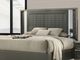 Furniture of America® Leyland Dark Gray Queen Bed-1