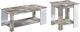 Mazin Furniture Brooke Rustic Gray/White Coffee Table-2