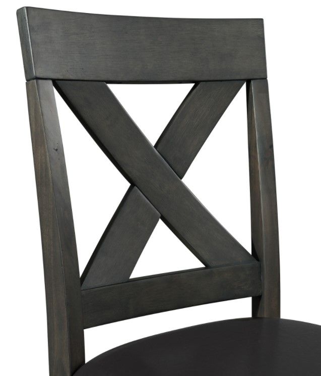 Elements International Alex Black Counter Side Chair-3