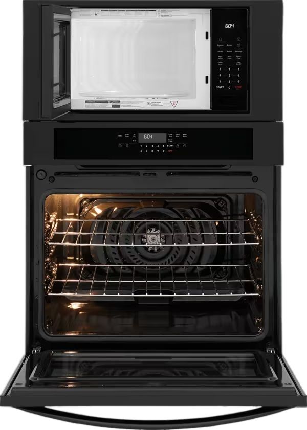 Frigidaire® 30” Black Oven/Micro Combo Electric Wall Oven with Air Fry-2