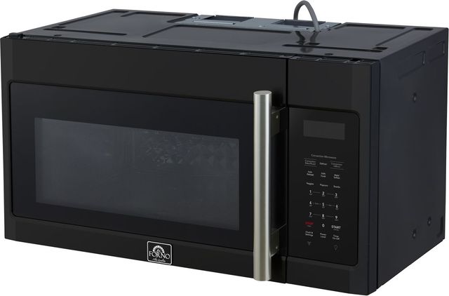 FORNO® Fornace Series Espresso 1.5 Cu. Ft. Fingerprint Resistant Black Over The Range Microwave -3