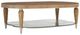 Michael Amini® Villa Cherie Caramel Oval Cocktail Table-0