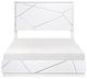 Homelegance® Orlo High Gloss White Eastern King Panel Bed-2