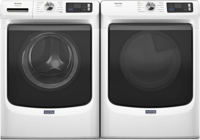 Maytag® White Front Load Washer & Electric Dryer Laundry Pair-0