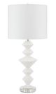 Currey & Company Sheba Pearl/White Table Lamp-1
