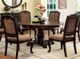 Furniture of America® Bellagio 5-Piece Brown Cherry Dining Set with Fabric Chairs-0