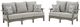 Signature Design by Ashley® Visola 2-Piece Gray Outdoor Conversation Set-0