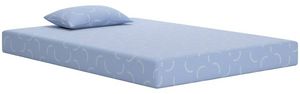Sierra Sleep® By Ashley® iKidz 7" Memory Foam Firm Euro Top Twin Mattress and Pillow in a Box