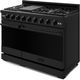 Thor Kitchen® Professional Gordon Ramsay Series 48" Black Pro Style Gas Range-2