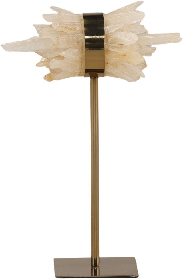 Dovetail Furniture Norbert Antique Brass/Natural Large Sculpture-3
