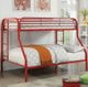 Opal Red Twin/Full Bunk Bed-1