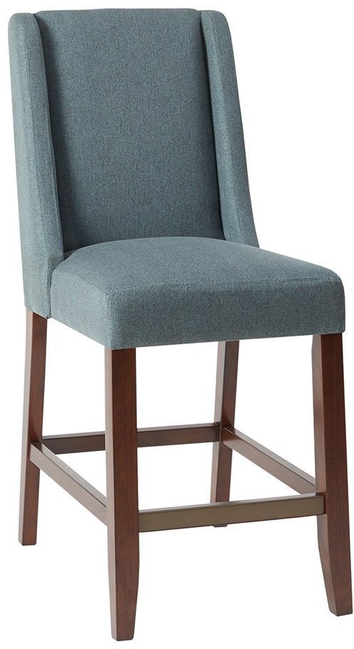 Olliix by Madison Park Blue Brody Wing Counter Stool-0
