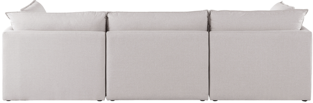 Meridian Furniture Mackenzie Beige 120" Linen Fabric Modular Sofa-2