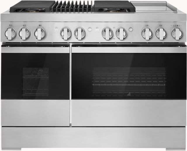 JennAir® NOIR™ 48" Stainless Steel Pro Style Dual Fuel Range-0